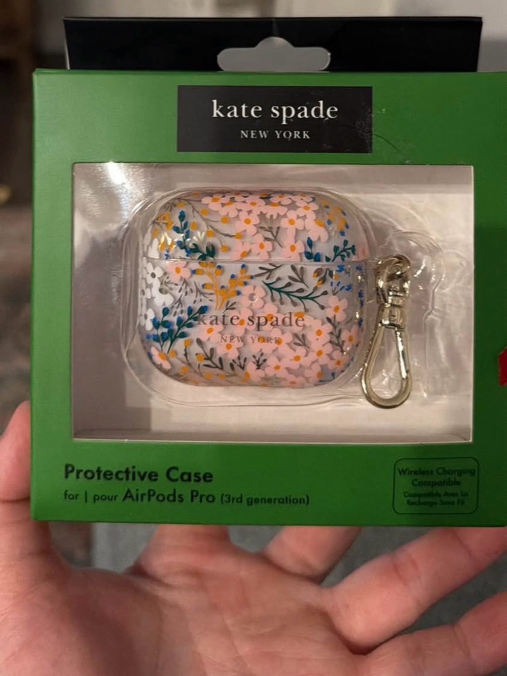 kate spade Floral Pink & Multicolor AirPods Pro Protective Case with Clip